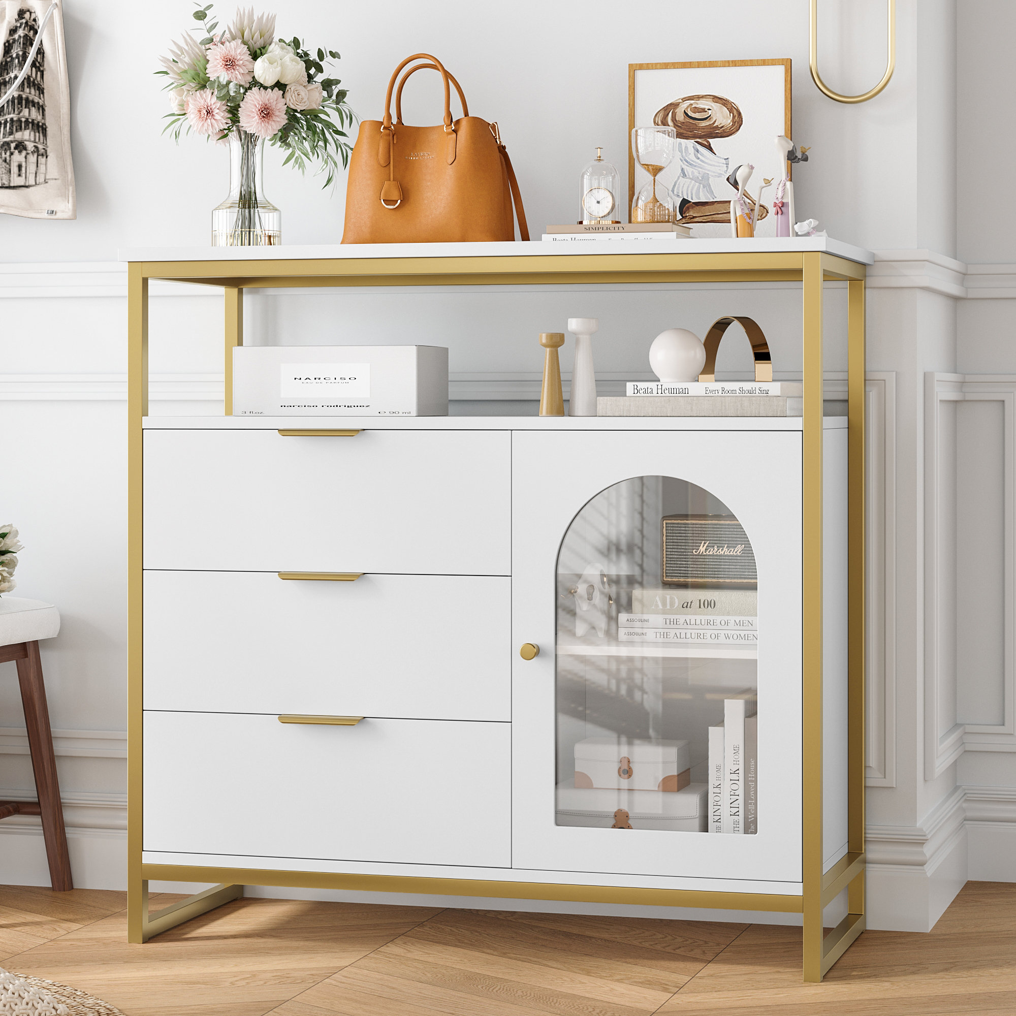 決まりました】☆カレデザイン Dresser Luxury 2Doors 1 Drawer